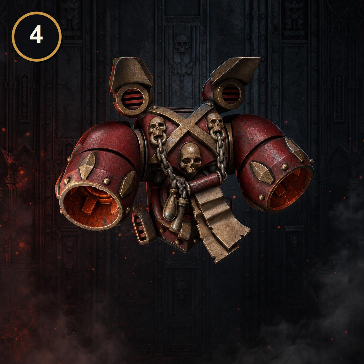 Crimson Lords Jetpacks #1 – Blood Angels Compatible Bits, GreyTide Studio – 3D printed 16K resin bits – photo 6 of 7