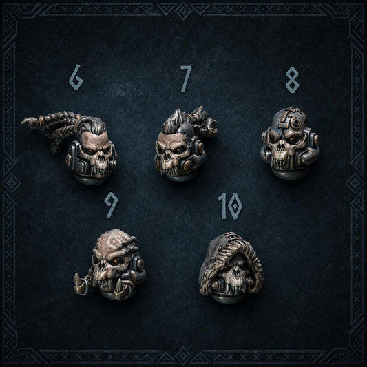 Primal Hounds Heads #2 – Space Wolves Compatible Bits, GreyTide Studio – 3D printed 16K resin bits – main photo