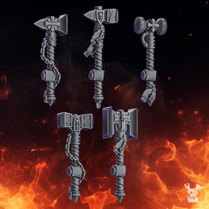 Pactum Aeternum Crusader Hammers – Black Templars Compatible Bits, DakkaDakka – 3D printed 16K resin bits – photo 2 of 2