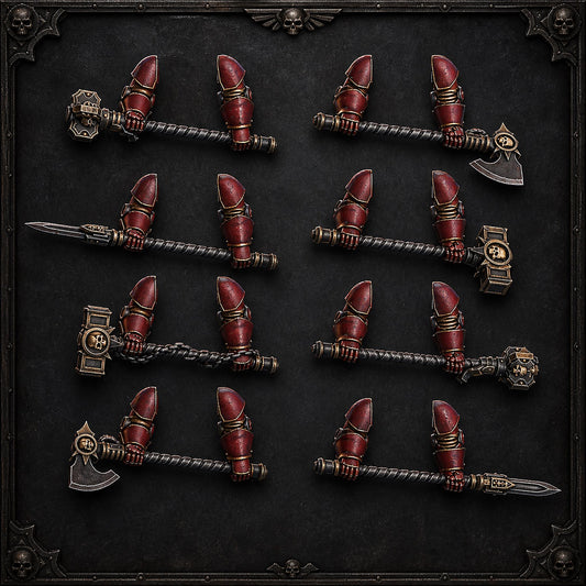 Pactum Aeternum Warden Two-Handed Weapons – Black Templars Compatible Bits, DakkaDakka – 16K resin bits – main photo