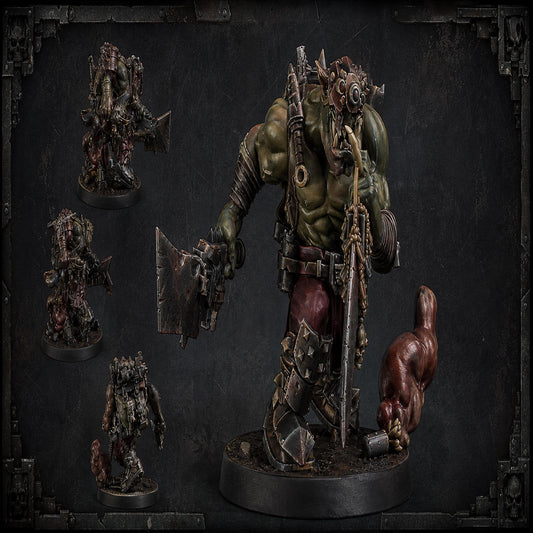 Sneaky Boss Trik-Knot Orc Character – Ork Proxy, Blue Sky Minis – 3D printed 16K resin miniature – main photo