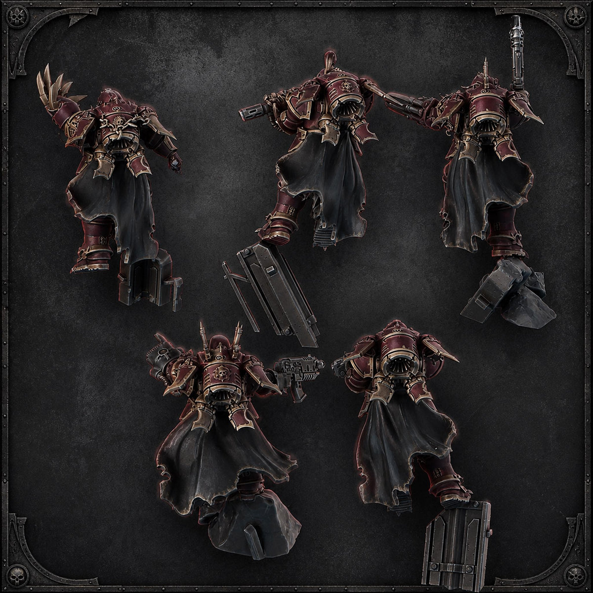 Indivisible Legion Warriors – Chaos Space Marines Proxy, DakkaDakka – 3D printed 16K resin miniature – photo 2 of 8