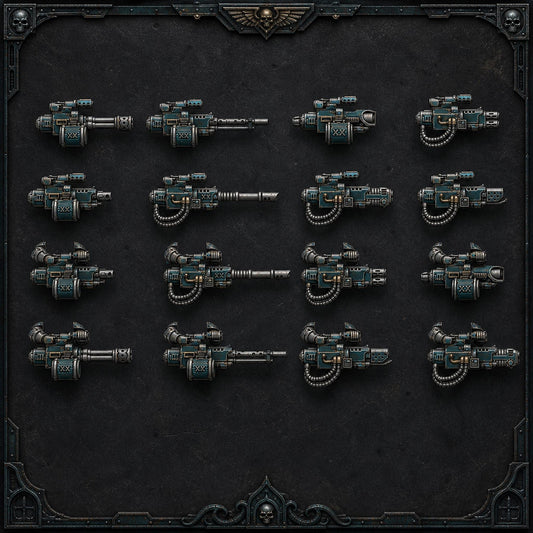 Scylla Heavy Weapons Single Gun or Set of 16 – Alpha Legion Compatible Bits, DakkaDakka – 16K resin bits – main photo