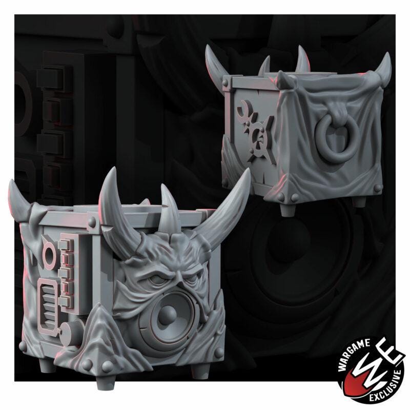 Noise Blasters Chaos Scatter Terrain Set of 6 – Chaos Proxy, Wargame Exclusive – 16K resin miniature – photo 4 of 9