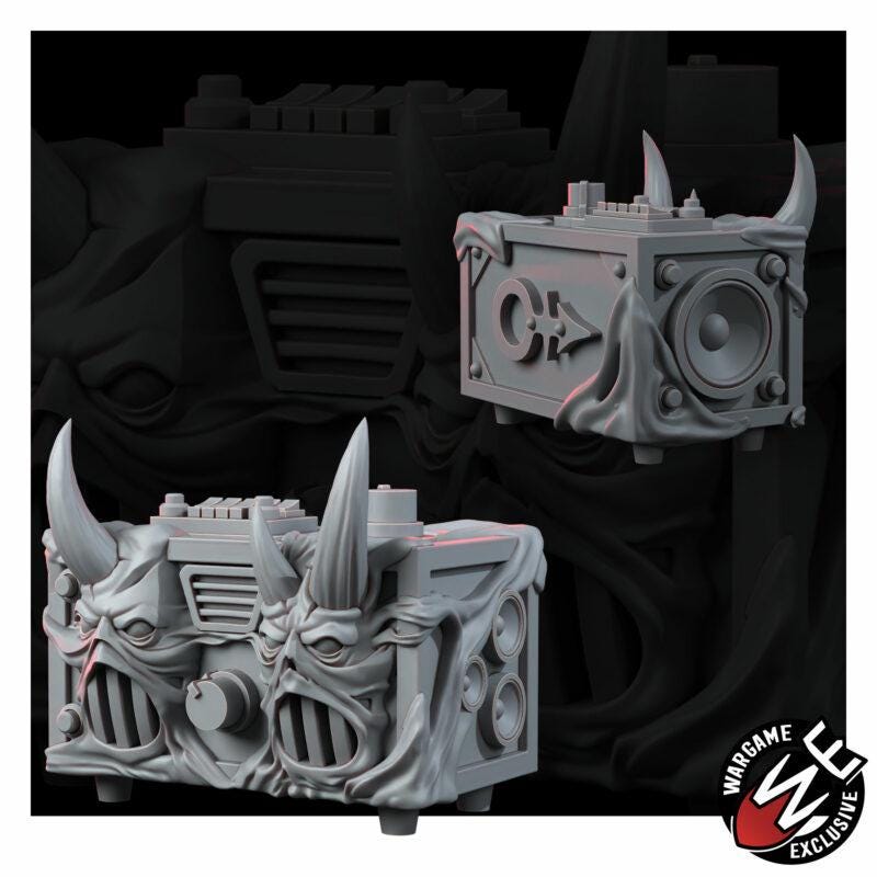 Noise Blasters Chaos Scatter Terrain Set of 6 – Chaos Proxy, Wargame Exclusive – 16K resin miniature – photo 7 of 9
