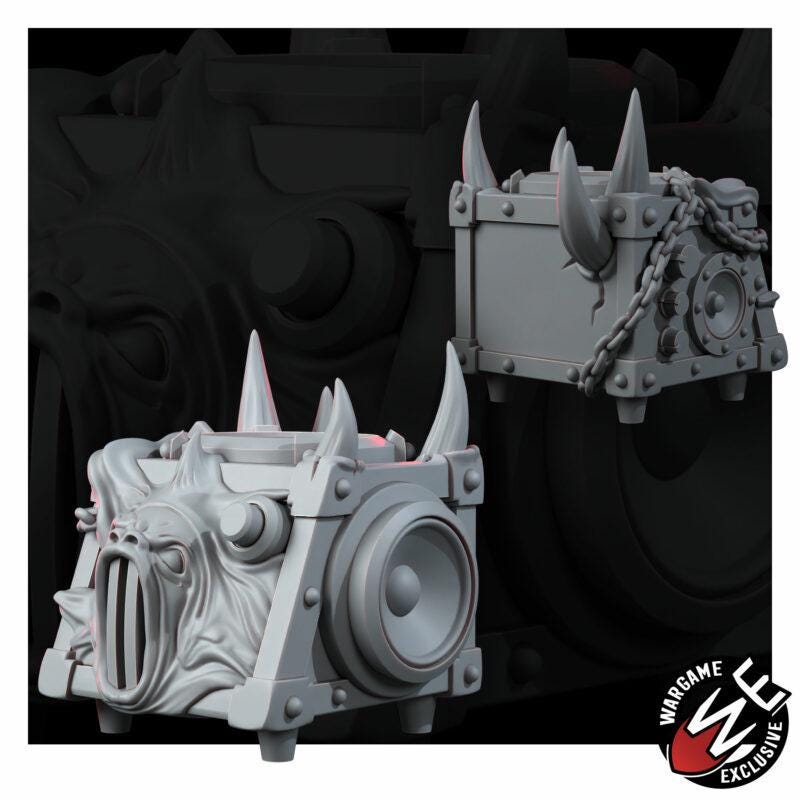 Noise Blasters Chaos Scatter Terrain Set of 6 – Chaos Proxy, Wargame Exclusive – 16K resin miniature – photo 8 of 9