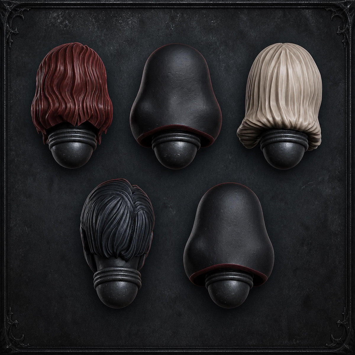 War Sisters Great Martyrs Heads – Adepta Sororitas Compatible Bits, DakkaDakka – 3D printed 16K resin bits – photo 2 of 4
