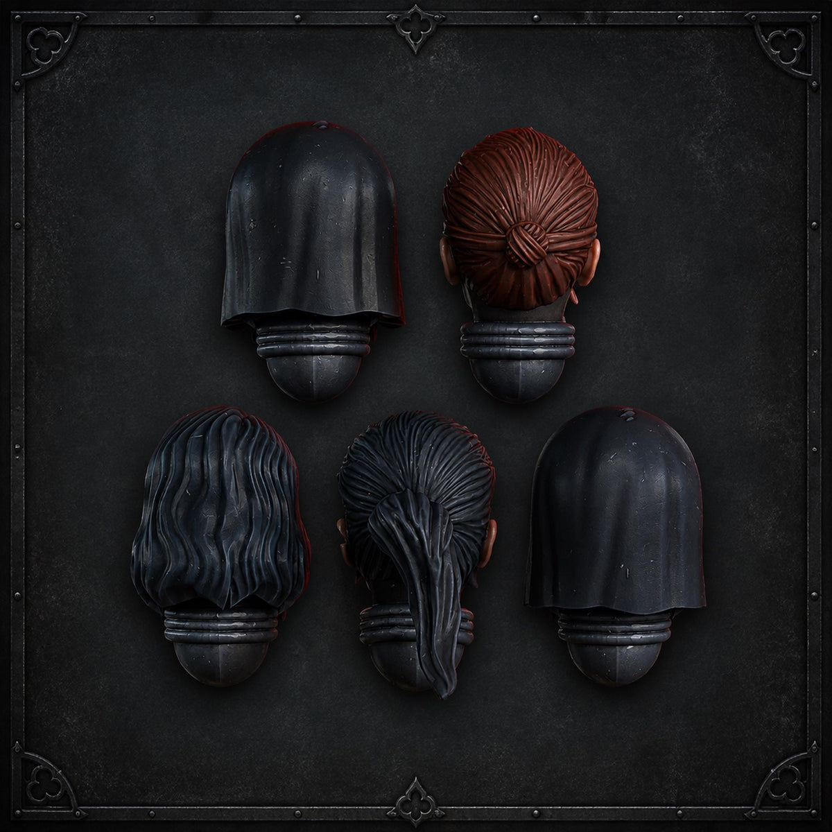 War Sisters Poenitentiam Heads – Adepta Sororitas Compatible Bits, DakkaDakka – 3D printed 16K resin bits – photo 2 of 4