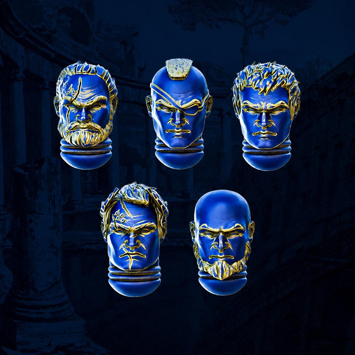 Legio Prima Victrix Princeps Cohorte Heads #1 – Ultramarines Compatible Bits, DakkaDakka – 16K resin bits – photo 2 of 2