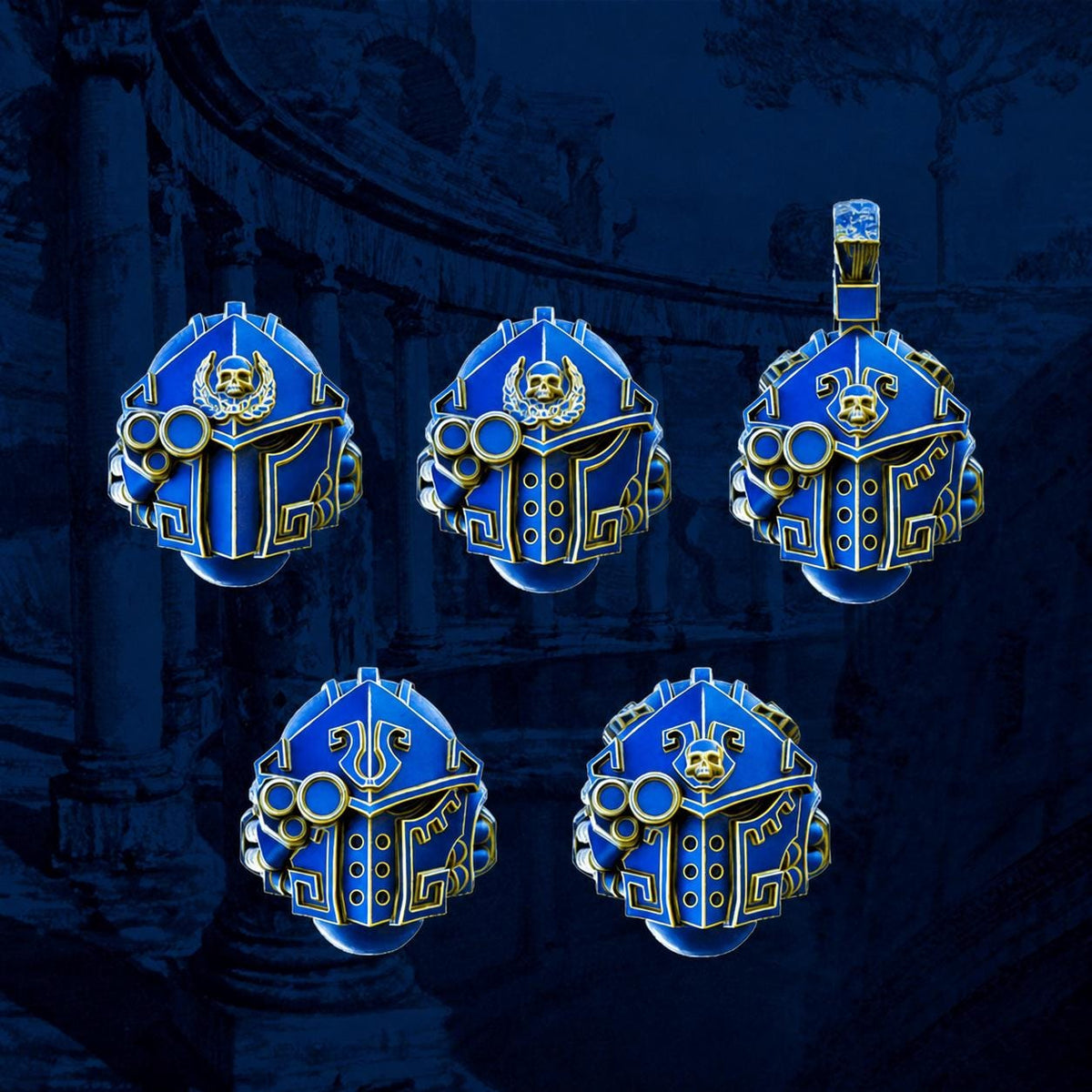 Legio Prima Victrix Gravis Princeps Heads – Ultramarines Compatible Bits, DakkaDakka – 16K resin bits – photo 2 of 2