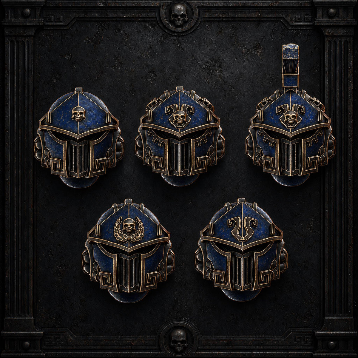 Legio Prima Victrix Heads Impetum Alis 5 – Ultramarines Compatible Bits, DakkaDakka – 3D printed 16K resin bits – main photo