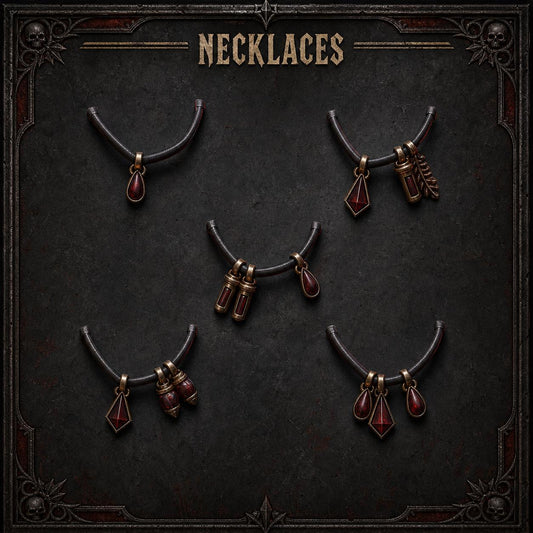 Crimson Lords Necklace decoration – Blood Angels Compatible Bits, GreyTide Studio – 3D printed 16K resin bits – main photo