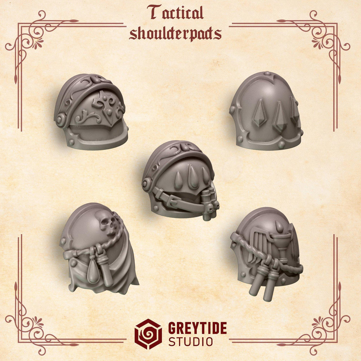 Crimson Lords Tactical – Blood Angels Compatible Bits, GreyTide Studio – 3D printed 16K resin bits – photo 2 of 4