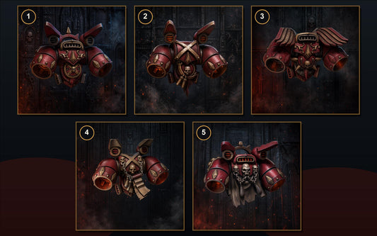 Crimson Lords Jetpacks #1 – Blood Angels Compatible Bits, GreyTide Studio – 3D printed 16K resin bits – main photo