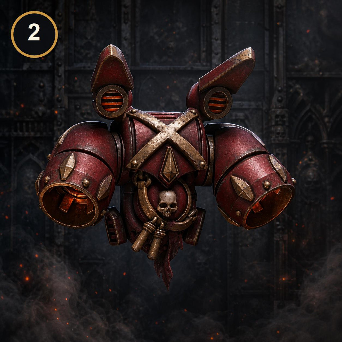 Crimson Lords Jetpacks #1 – Blood Angels Compatible Bits, GreyTide Studio – 3D printed 16K resin bits – photo 4 of 7