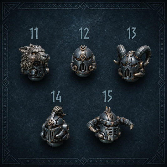 Primal Hounds Heads #3 – Space Wolves Compatible Bits, GreyTide Studio – 3D printed 16K resin bits – main photo