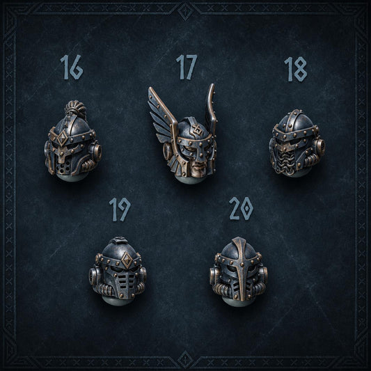Primal Hounds Heads #4 – Space Wolves Compatible Bits, GreyTide Studio – 3D printed 16K resin bits – main photo