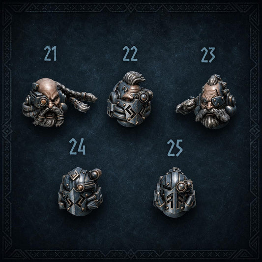 Primal Hounds Heads #5 – Space Wolves Compatible Bits, GreyTide Studio – 3D printed 16K resin bits – main photo