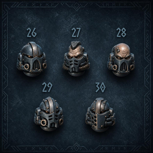 Primal Hounds Heads #6 – Space Wolves Compatible Bits, GreyTide Studio – 3D printed 16K resin bits – main photo