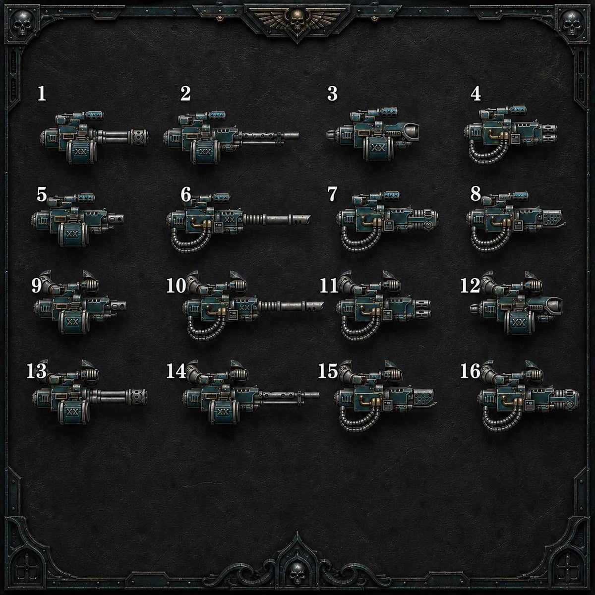 Scylla Heavy Weapons Single Gun or Set of 16 – Alpha Legion Compatible Bits, DakkaDakka – 16K resin bits – photo 2 of 7
