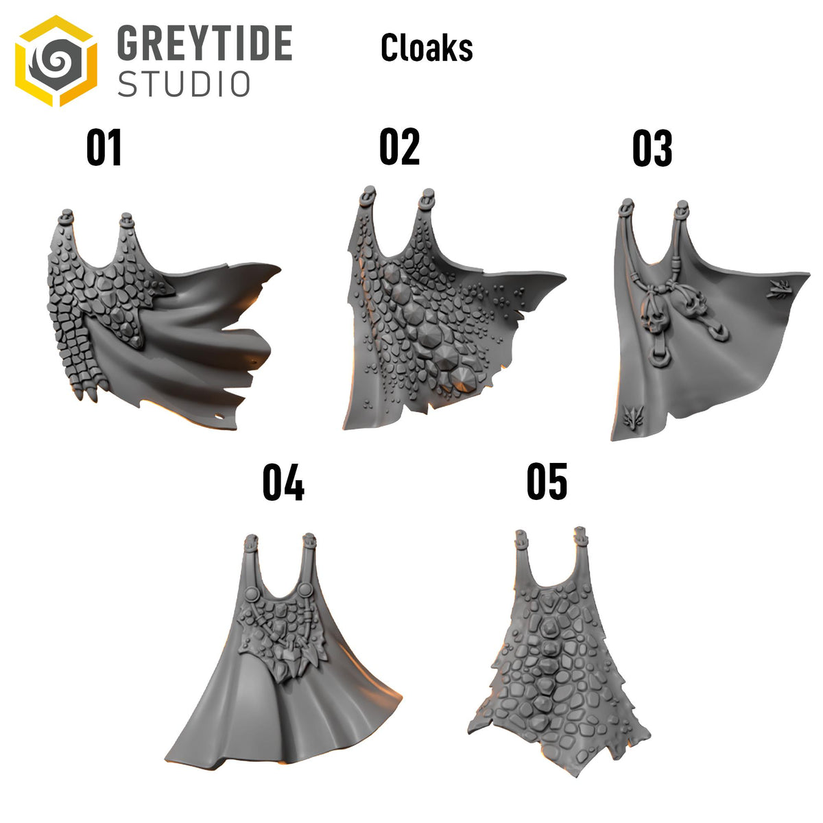 Anvil Wardens Cloaks – Salamanders Compatible Bits, GreyTide Studio – 3D printed 16K resin bits – photo 2 of 2