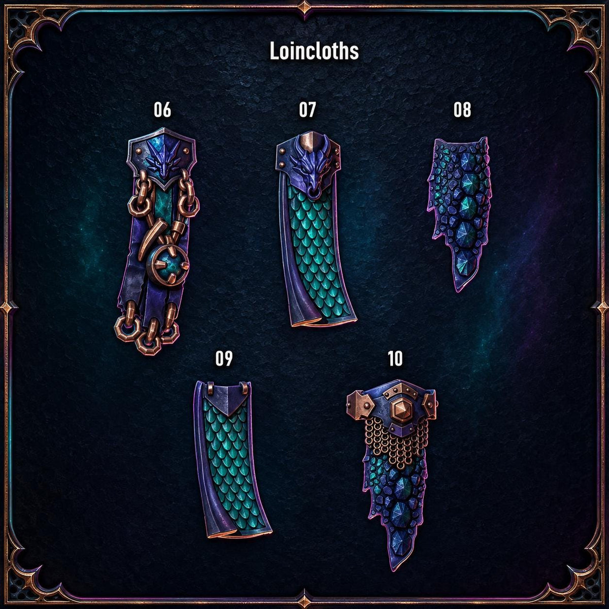 Anvil Wardens Loincloths 2 – Salamanders Compatible Bits, GreyTide Studio – 3D printed 16K resin bits – main photo
