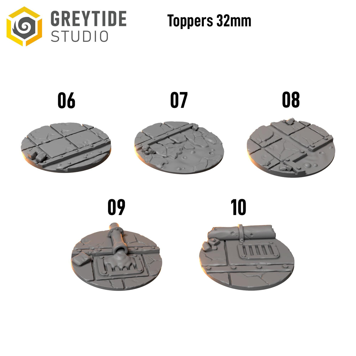 Anvil Wardens Toppers 32mm 2 – Salamanders Compatible Bits, GreyTide Studio – 3D printed 16K resin bits – photo 2 of 2