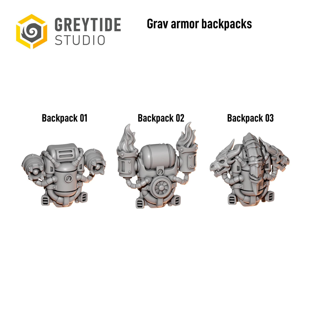 Anvil Wardens Grav Armor Backpacks – Salamanders Compatible Bits, GreyTide Studio – 3D printed 16K resin bits – photo 2 of 2