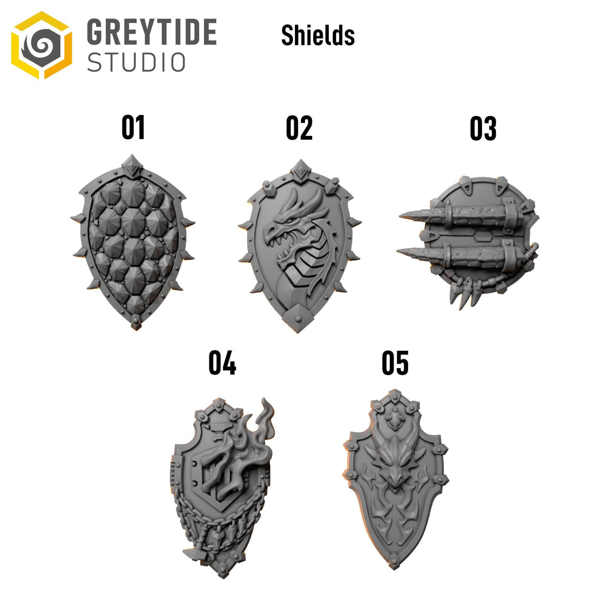 Anvil Wardens Shields – Salamanders Compatible Bits, GreyTide Studio – 3D printed 16K resin bits – photo 2 of 2