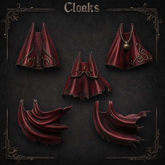 Crimson Lords Capes – Blood Angels Compatible Bits, GreyTide Studio – 3D printed 16K resin bits – main photo