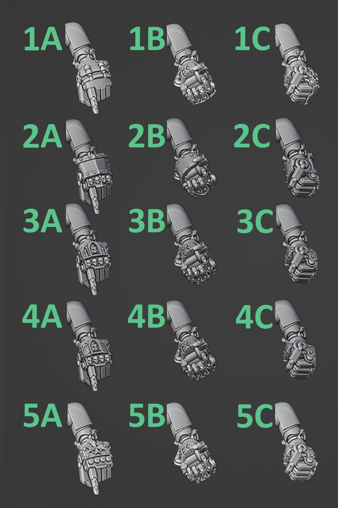 Eternal Pilgrims Big fists – Dark Angels Compatible Bits, GreyTide Studio – 3D printed 16K resin bits – photo 2 of 2