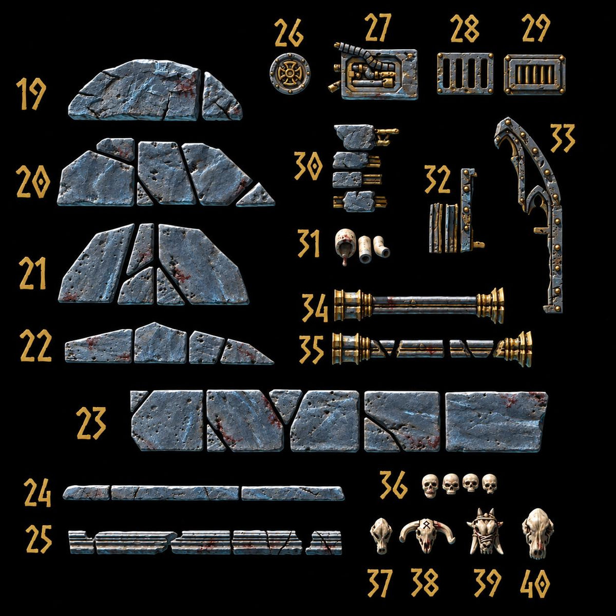 Primal Hounds Basing – Space Wolves Compatible Bits, GreyTide Studio – 3D printed 16K resin bits – photo 2 of 4