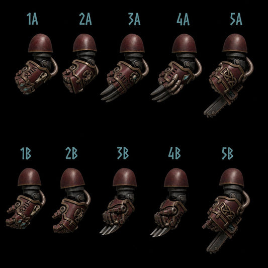 Primal Hounds Big Fists – Space Wolves Compatible Bits, GreyTide Studio – 3D printed 16K resin bits – main photo