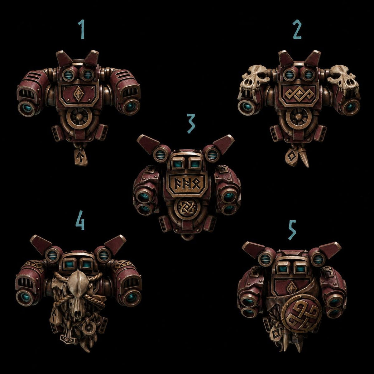 Primal Hounds Jetpacks – Space Wolves Compatible Bits, GreyTide Studio – 3D printed 16K resin bits – main photo