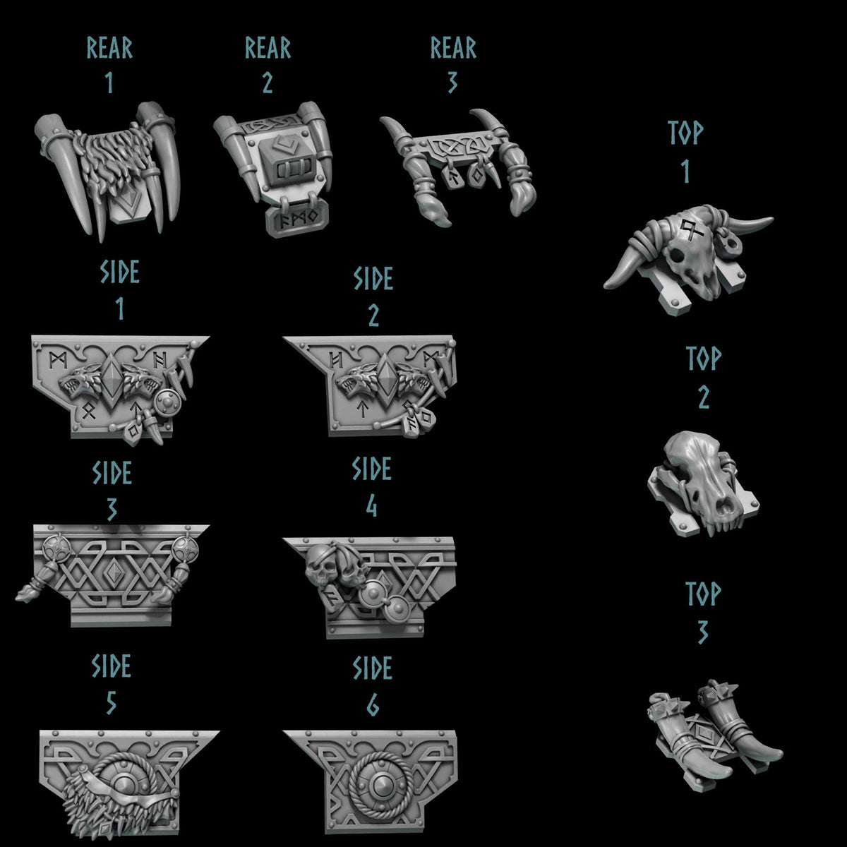 Primal Hounds Motorbikes – Space Wolves Compatible Bits, GreyTide Studio – 3D printed 16K resin bits – photo 2 of 2
