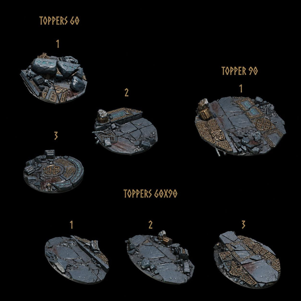 Primal Hounds Toppers – Space Wolves Compatible Bits, GreyTide Studio – 3D printed 16K resin bits – photo 2 of 4