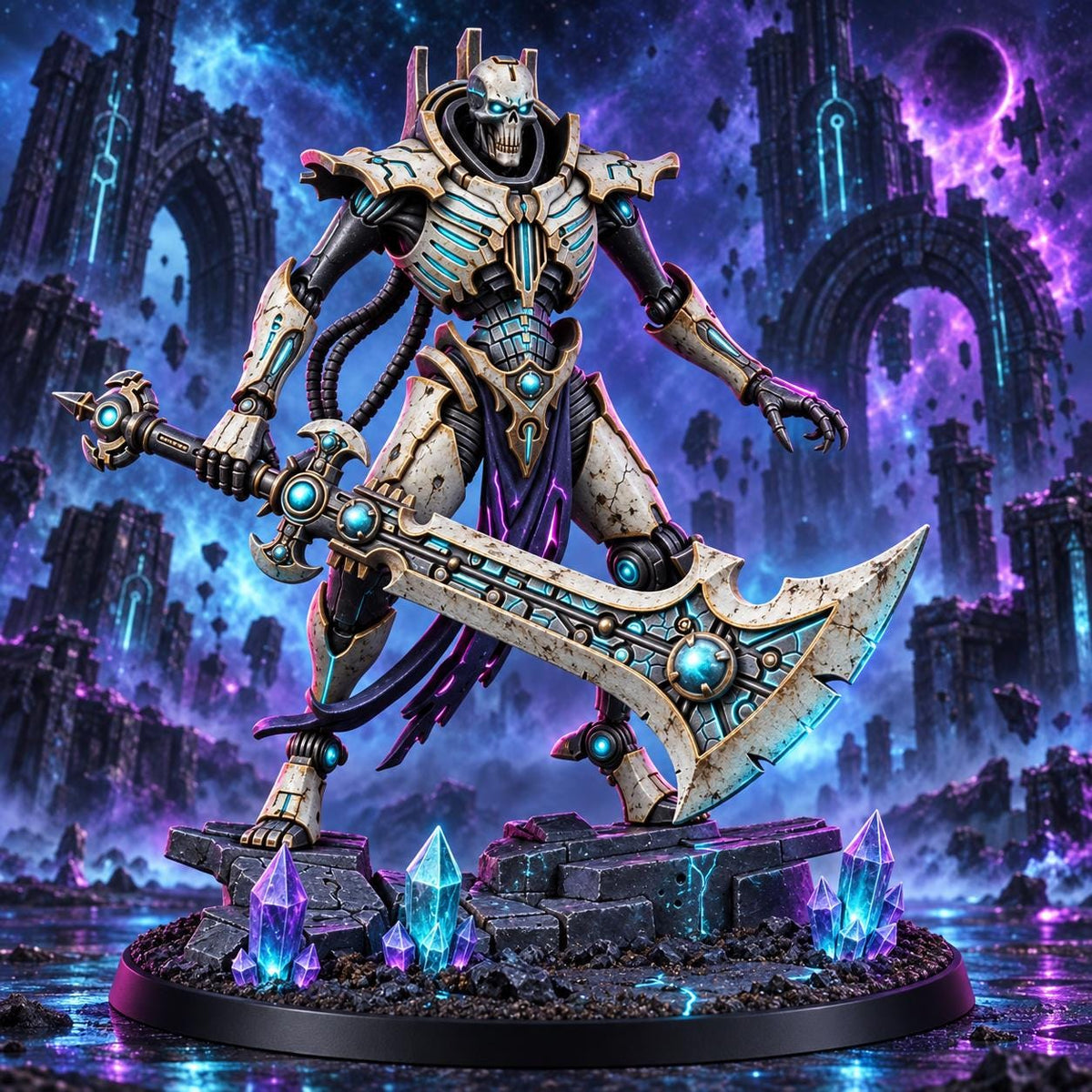 Necrocyborg Void Colossus – Necrons Proxy, Wargame Exclusive – 3D printed 16K resin miniature – photo 2 of 10