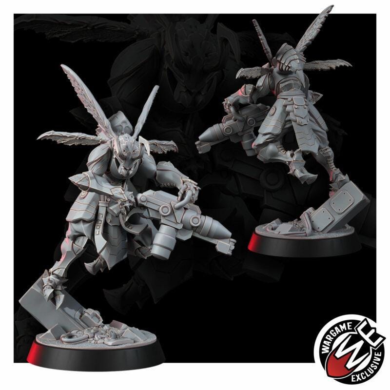 Greater Good Hornets Striketeam Specialists – T'au Empire Proxy, Wargame Exclusive – 16K resin miniature – photo 5 of 13