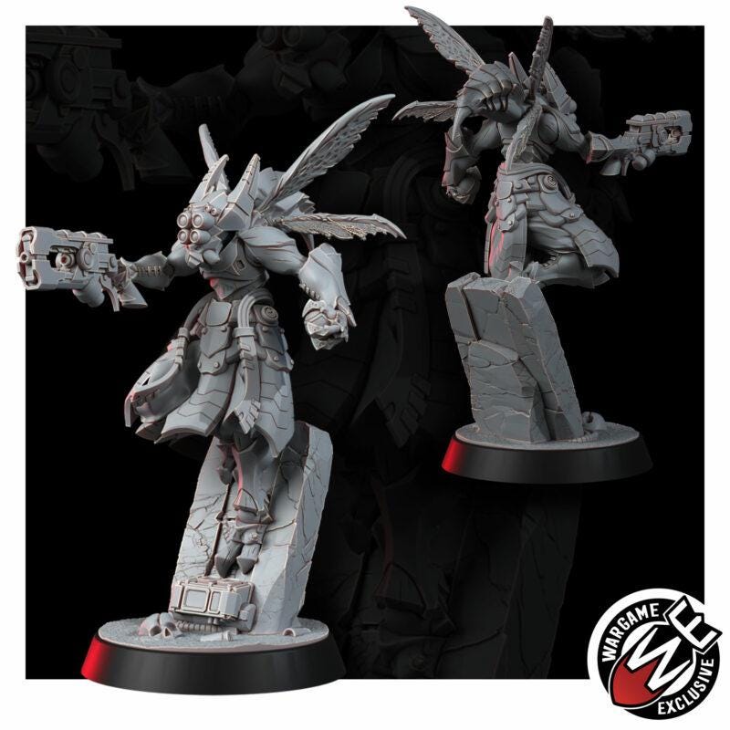 Greater Good Hornets Striketeam Specialists – T'au Empire Proxy, Wargame Exclusive – 16K resin miniature – photo 8 of 13