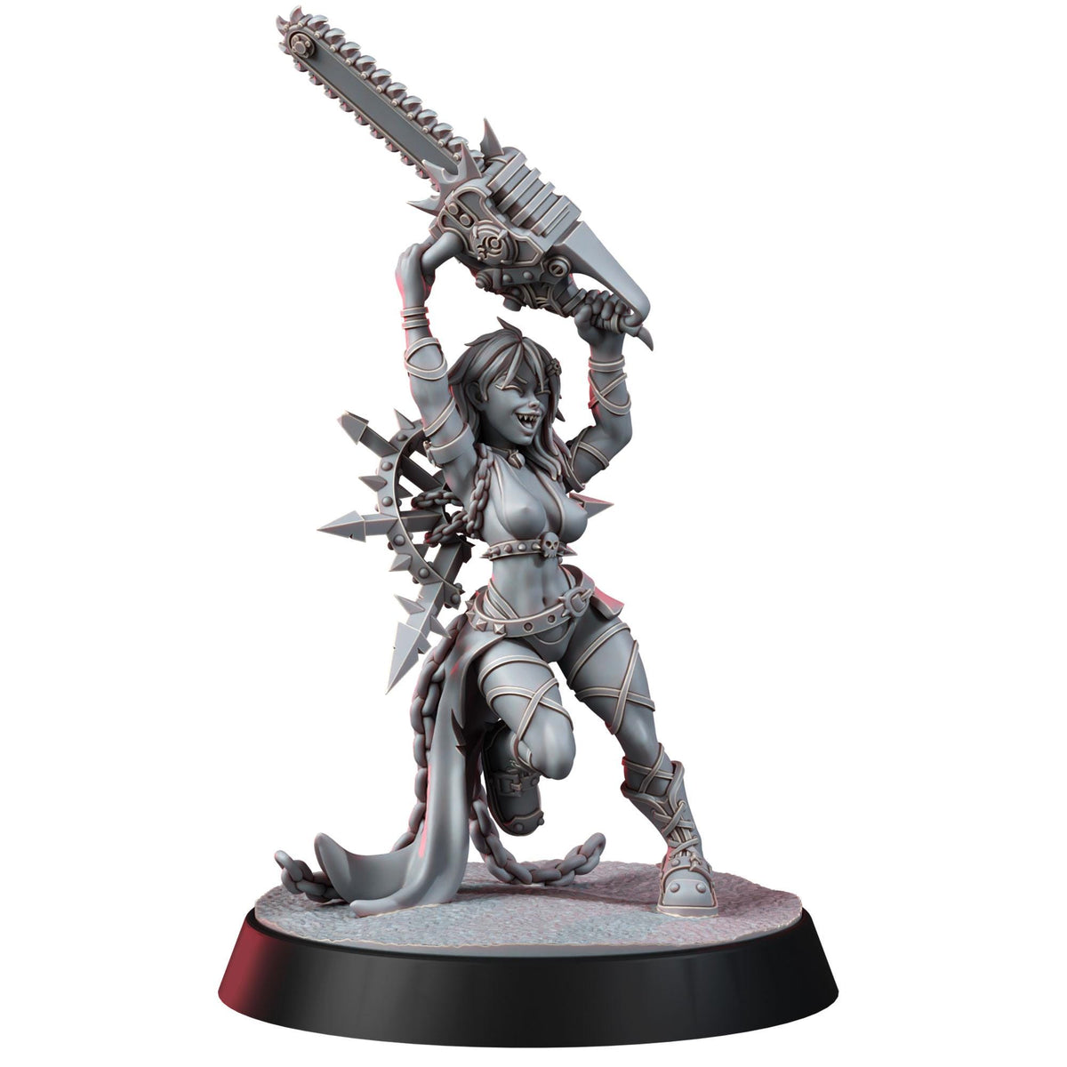 Cultist Chan Chainripper – Chaos Proxy, Wargame Exclusive – 3D printed 16K resin miniature – photo 2 of 5