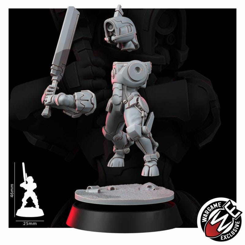 Greater Good Bladerunners – T'au Empire Proxy, Wargame Exclusive – 3D printed 16K resin miniature – photo 11 of 14