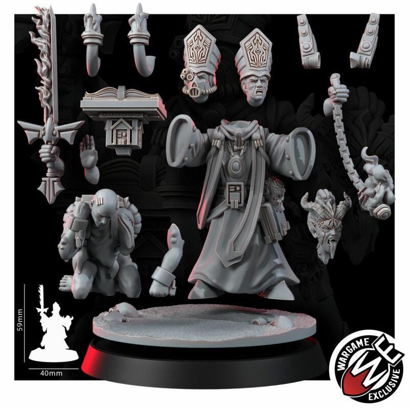 Imperial Inquisitor Redemptor – Space Marines Proxy, Wargame Exclusive – 3D printed 16K resin miniature – photo 3 of 8