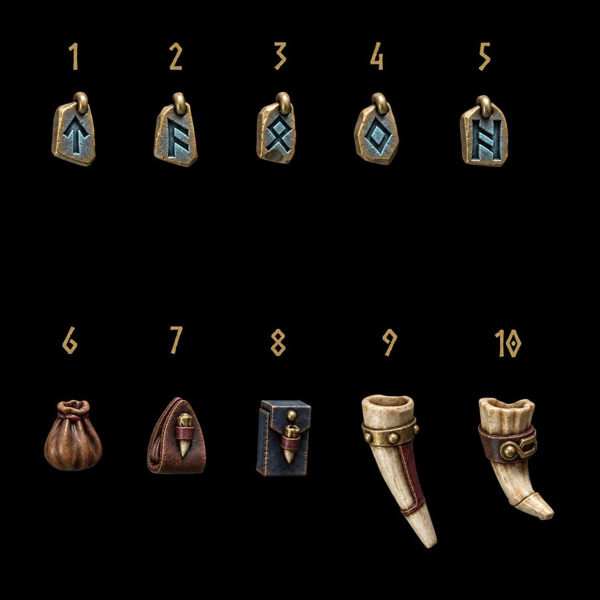 Primal Hounds Decorations – Space Wolves Compatible Bits, GreyTide Studio – 3D printed 16K resin bits – photo 3 of 11