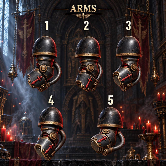 Eternal Pilgrims Termi pack Arms – Dark Angels Compatible Bits, GreyTide Studio – 3D printed 16K resin bits – main photo