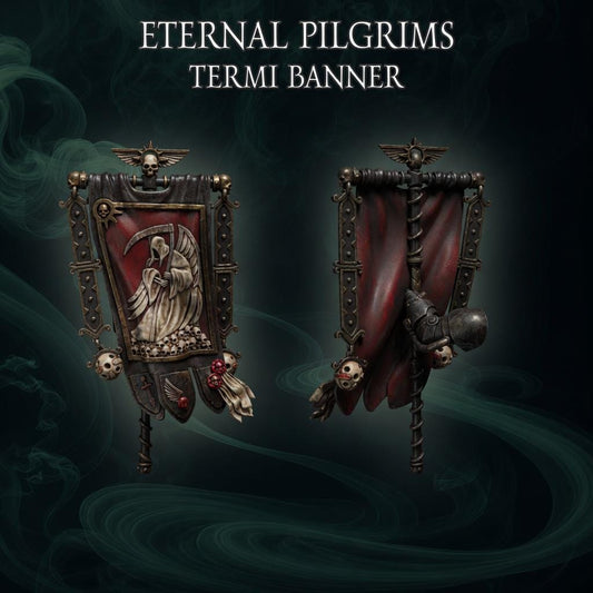 Eternal Pilgrims Termi pack Banner – Dark Angels Compatible Bits, GreyTide Studio – 3D printed 16K resin bits – main photo