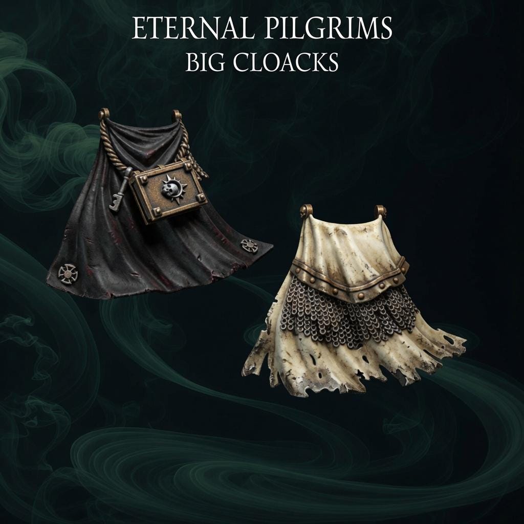 Eternal Pilgrims Termi pack Big cloaks – Dark Angels Compatible Bits, GreyTide Studio – 16K resin bits – main photo