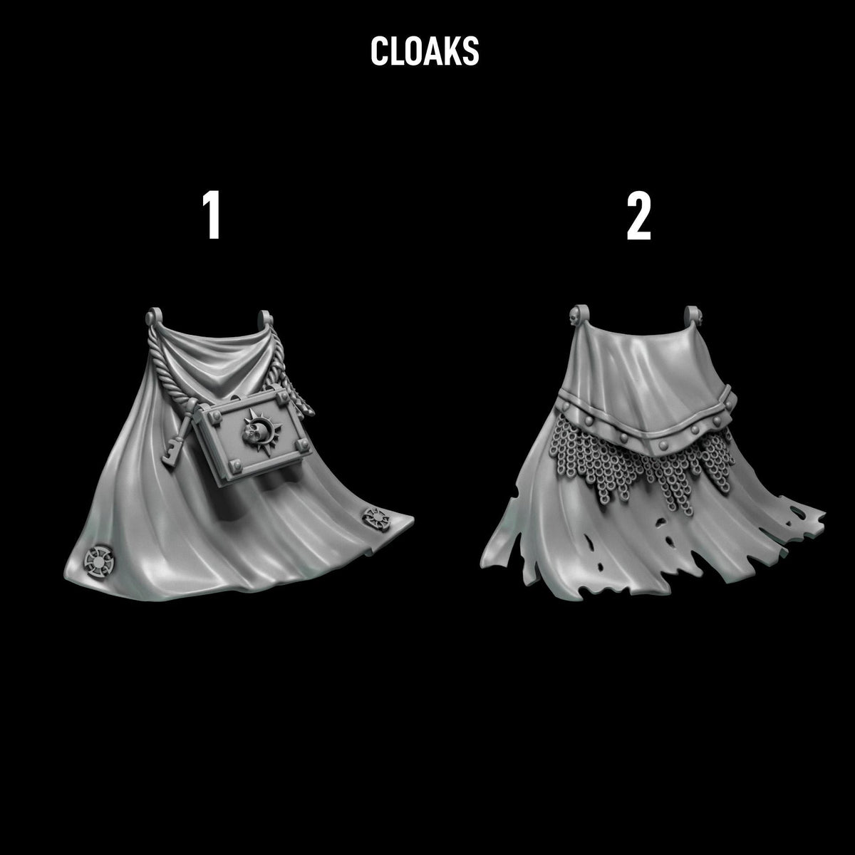 Eternal Pilgrims Termi pack Big cloaks – Dark Angels Compatible Bits, GreyTide Studio – 16K resin bits – photo 2 of 2