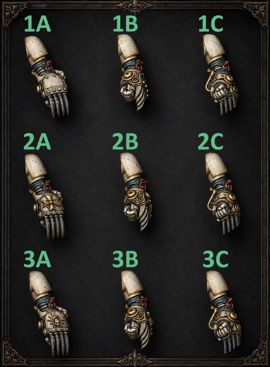 Eternal Pilgrims Big claws – Dark Angels Compatible Bits, GreyTide Studio – 3D printed 16K resin bits – main photo