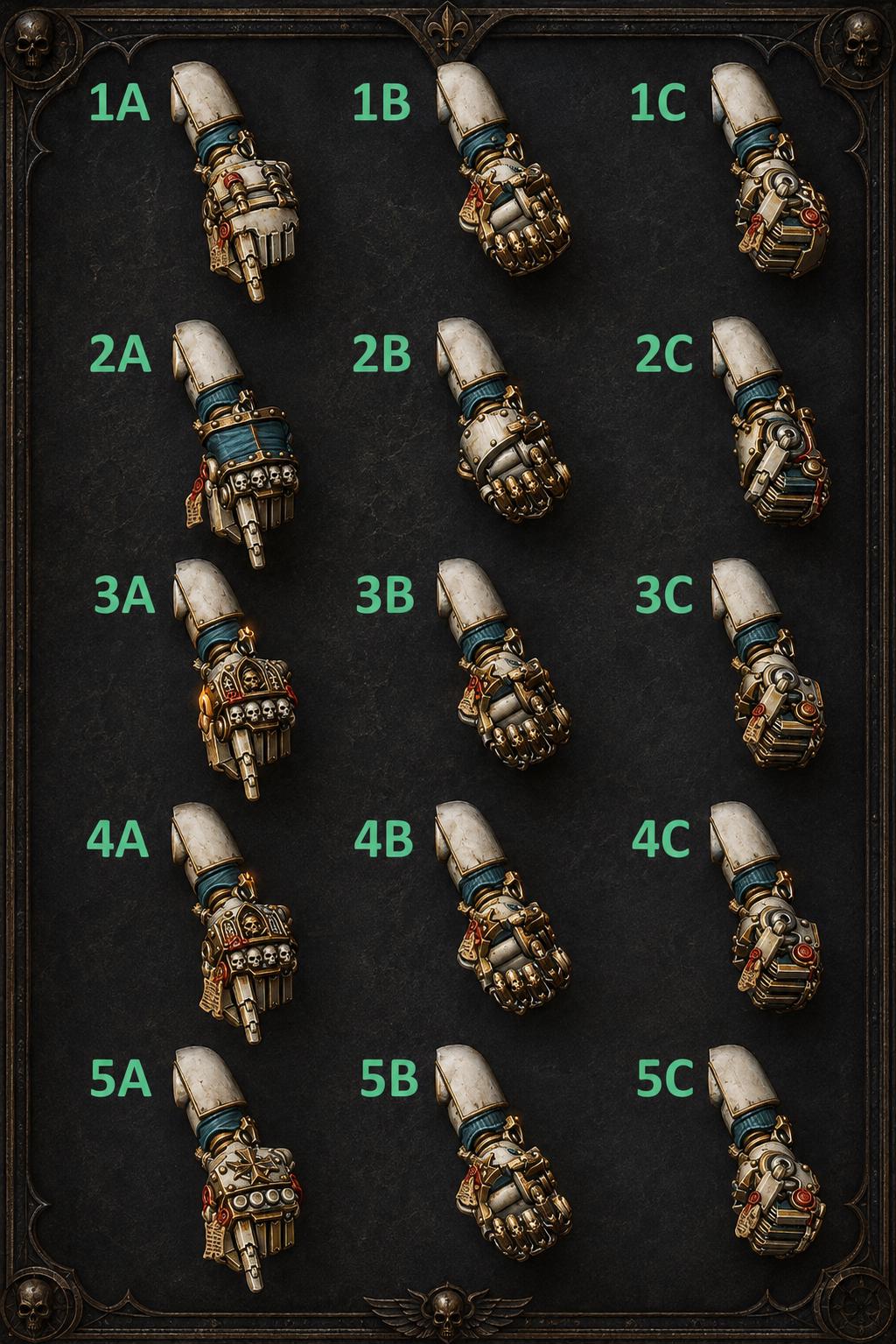 Eternal Pilgrims Big fists – Dark Angels Compatible Bits, GreyTide Studio – 3D printed 16K resin bits – main photo