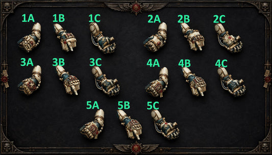 Eternal Pilgrims Fists – Dark Angels Compatible Bits, GreyTide Studio – 3D printed 16K resin bits – main photo